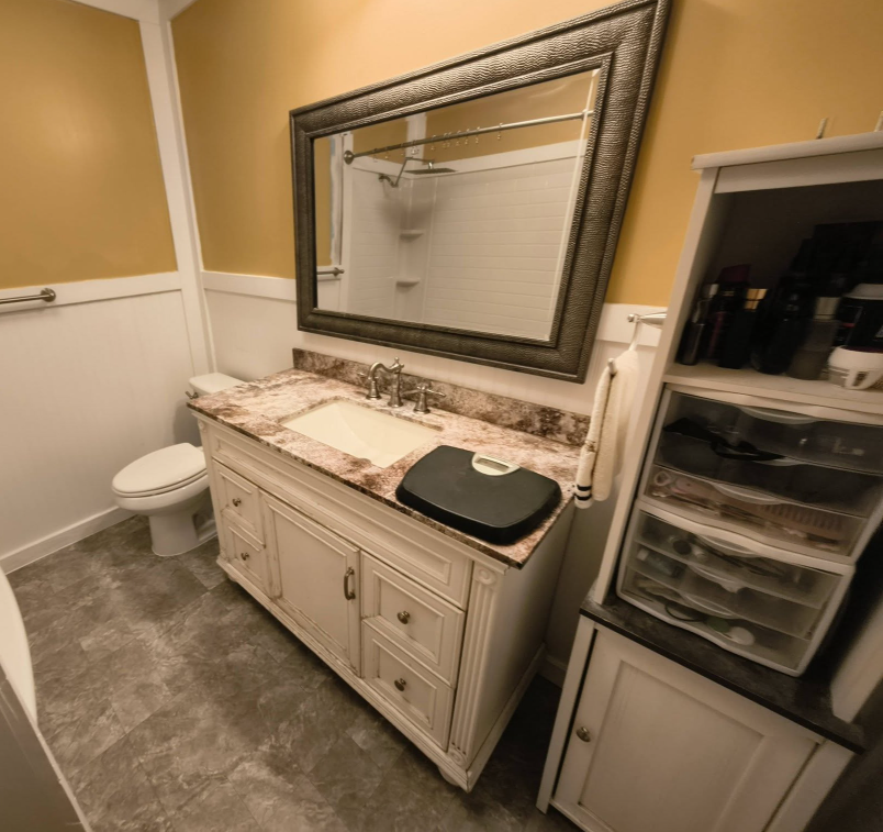 Bathroom remodel project photo